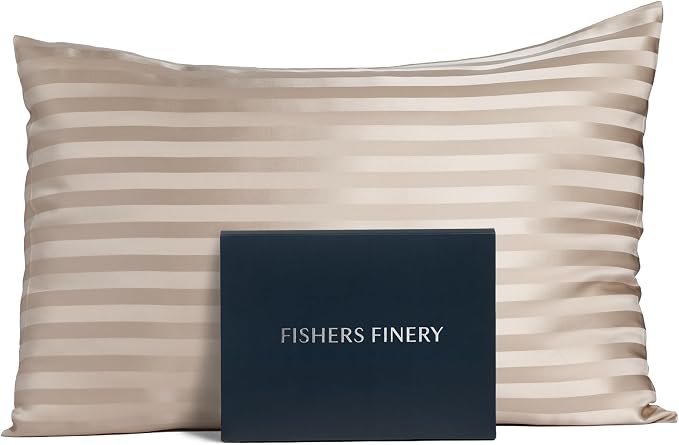 Fishers Finery 25mm 100% Pure Mulberry Silk Pillowcase by FishersFinery