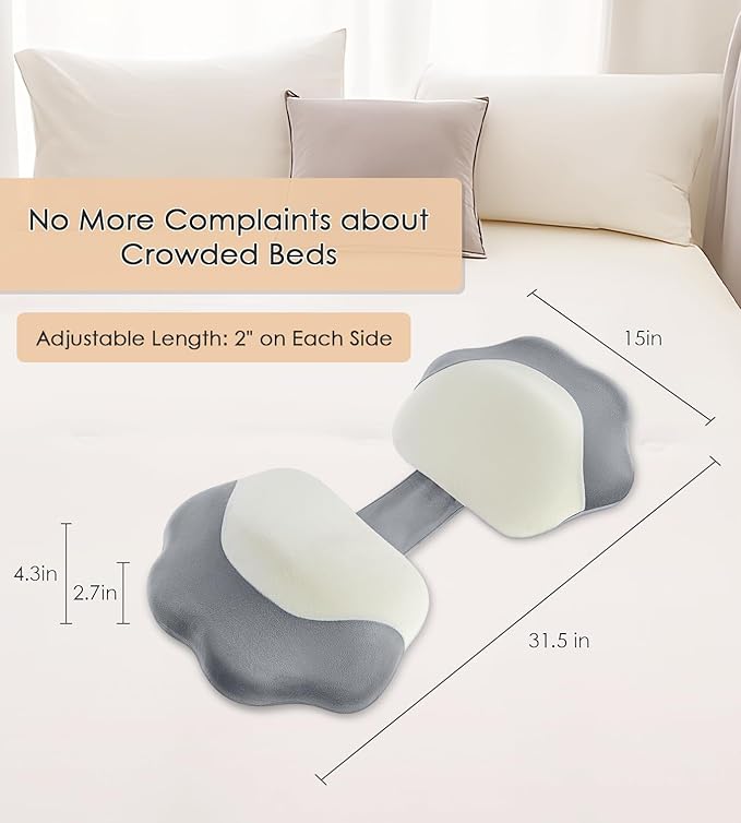 Memory Foam Maternity Pillow for Sleeping, Pregnancy Pillows Support for Back - Image 2