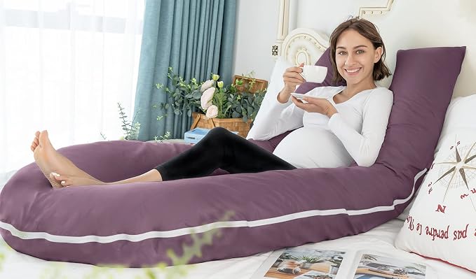 Meiz Pregnancy Pillow, Cooling Silky Pregnancy Pillows - Image 6
