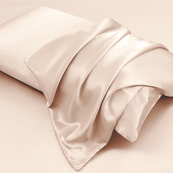 Aormenzy Beige Satin Pillowcase - Image 4