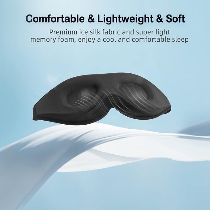 LitBear Sleep Masks for Women, Comfortable Night Sleeping Mask, Soft Contoured - Image 5