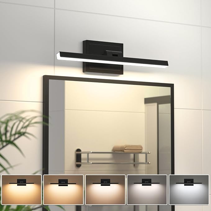 VOLISUN Modern Bathroom Vanity Light 15.7 inch, 12W Dimmable 5CCT Led Bathroom by VOLISUN
