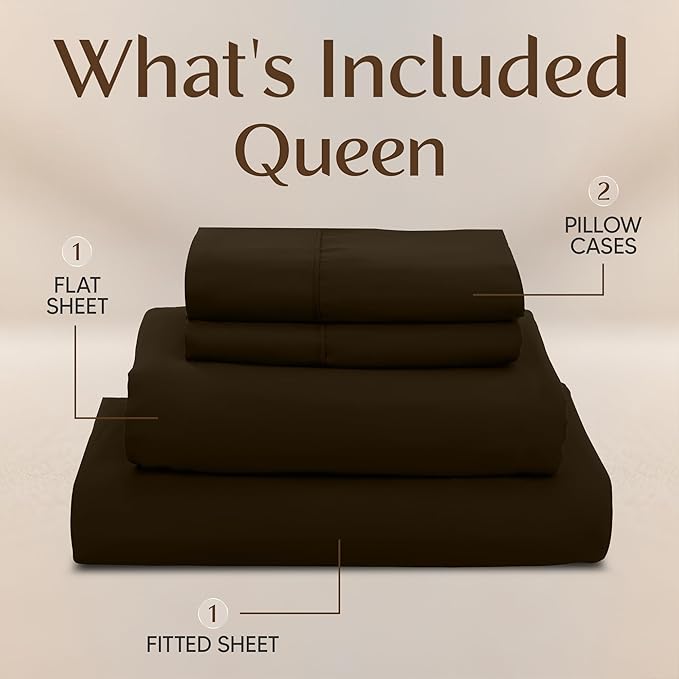 Utopia Bedding Queen Size Sheet Set – 4 Piece Bed Sheets, Soft and Breathable - Image 3