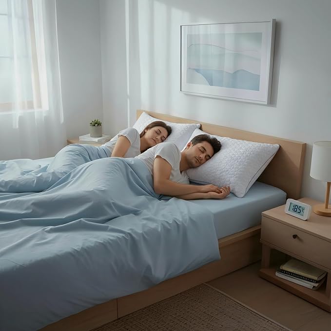 Cooling King Size Pillows Set of 2, Shredded Memory Foam Pillows, Adjustable - Image 8