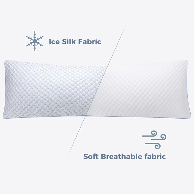 OSBED Cooling Adjustable Shredded Memory Foam Body Pillow - Image 7