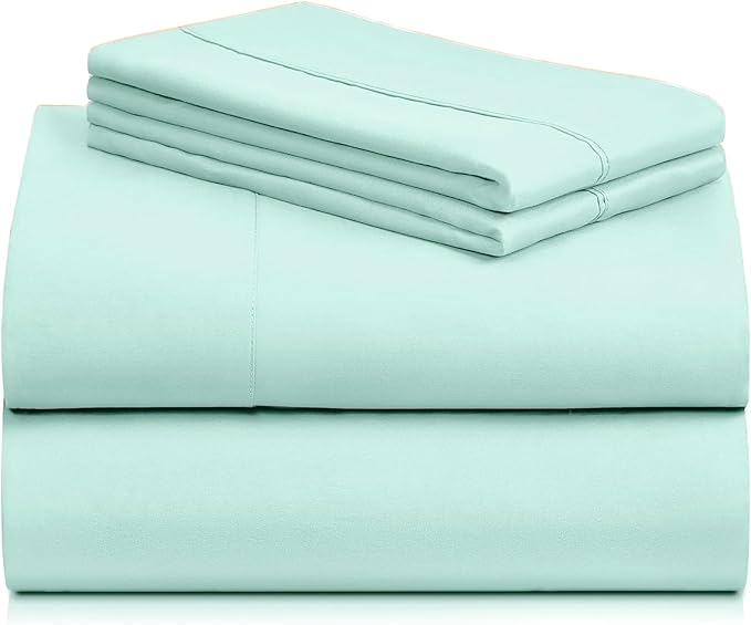 LuxClub 4 PC Sheet Set Bed Sheets Deep Pockets 16" Eco Friendly Wrinkle Free - Image 8
