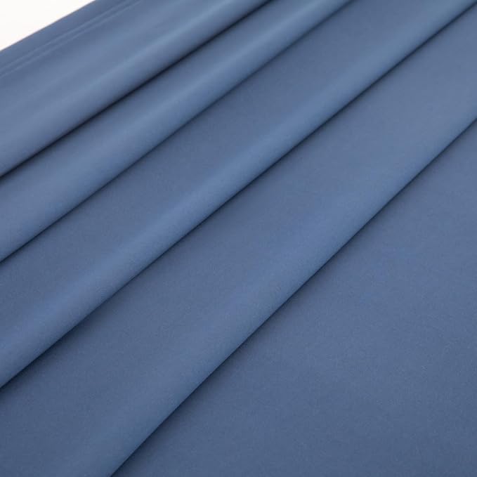 Queen Flat Sheet Only， 90x102Inch Dark Blue - Image 4