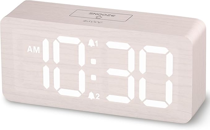 uscce Wooden Digital Alarm Clocks by USCCE