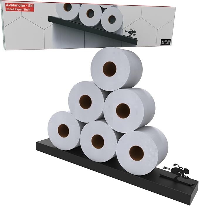 Artori Floating Toilet Paper Shelf Storage by ARTORIDESIGN