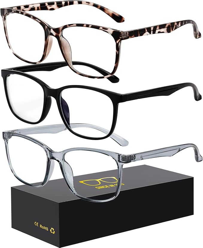 Oilway Blue-Light Blocking Glasses Computer Reading/Gaming/TV/Phones Glasses by Oilway