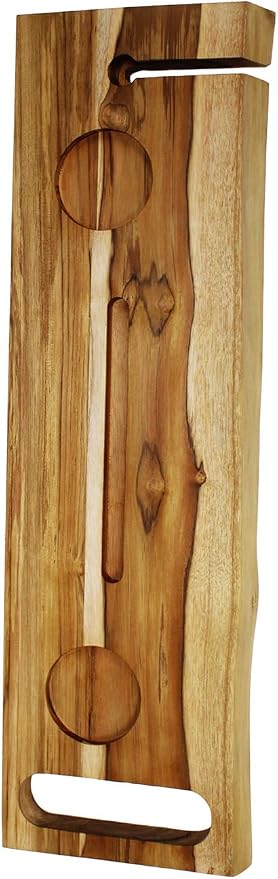 EcoDecors Eleganto 42" Live Edge Solid Teak Bath Caddy Tray - Image 7