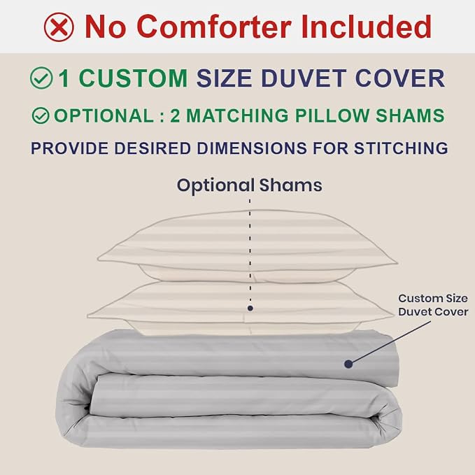 Kotton Culture Custom Duvet Cover-100% Egyptian Cotton 600 Thread Count Soft - Image 2