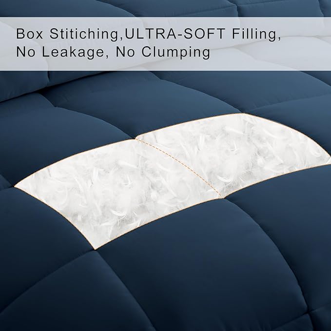 COHOME Oversized Queen Size Comforter, All-Season Quilted Down Alternative - Image 3