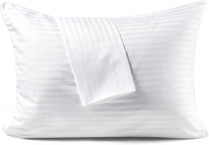 FAUNNA 600TC 100% Cotton Pillow Protectors, Toddler Size, 2 Pack, Oeko-TEX by FAUNNA
