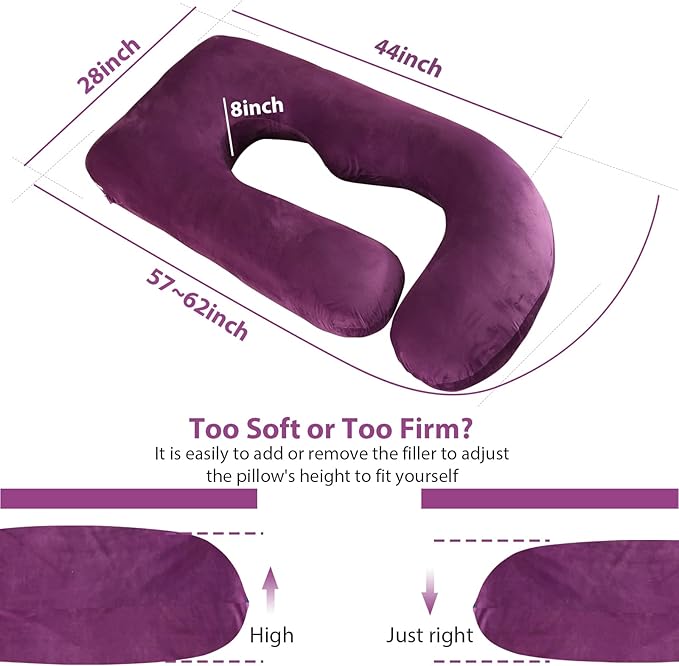 BATTOP Pregnancy Pillows for Sleeping, Full Body Pillow for Pregnancy Women - Image 5