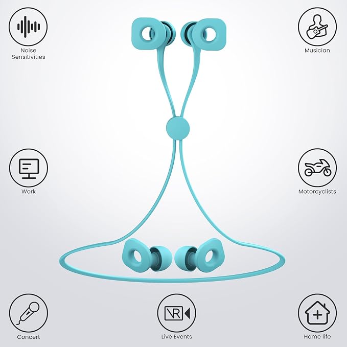 2 Pairs of Earplugs for Sleeping, Reusable Hearing Protection Ear Plugs - Image 2