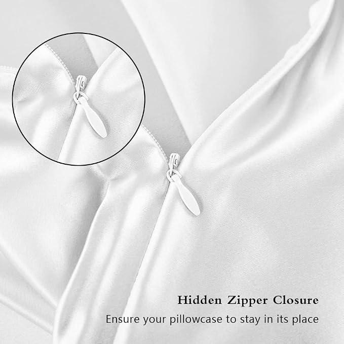 Silk Pillowcase for Hair and Skin, Mulberry Silk Pillow Cases Standard Size - Image 3