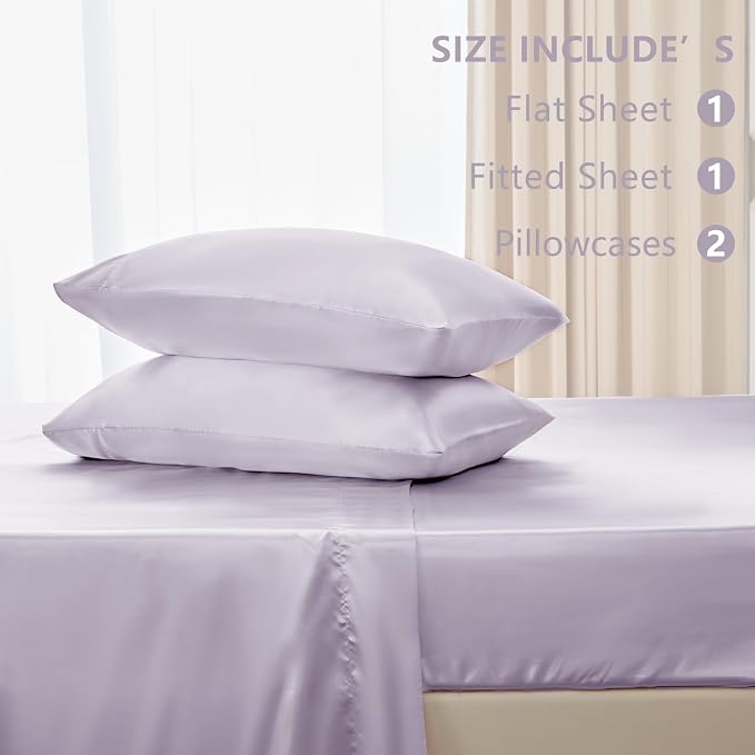 CozyLux Satin Sheets Full Size Sheets - Image 6