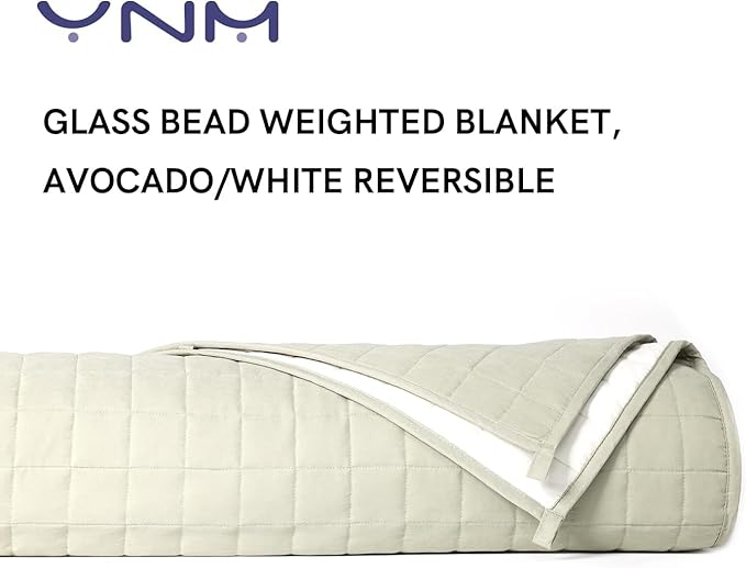 YnM 25lbs Weighted Blanket for Adults, Cotton/Polyester Heavy Bed Throw for All - Image 2