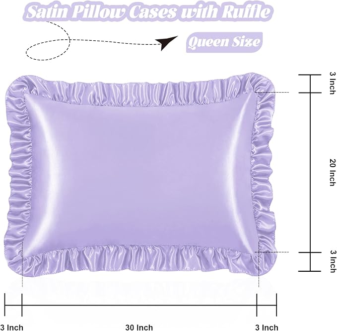 Homiest Ruffle Satin Pillowcase - Image 3