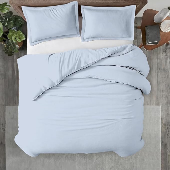Kotton Culture 3 Pc Duvet Cover King Size Set-100% Egyptian Cotton 600 Thread by KottonCulture