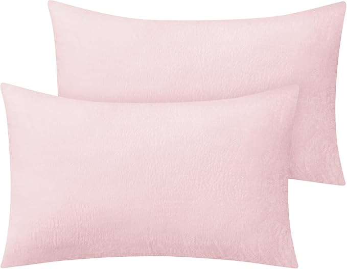 BEDELITE Flannel King Size Pillow Cases Set of 2, Super Soft Fleece Pillowcases by BEDELITE