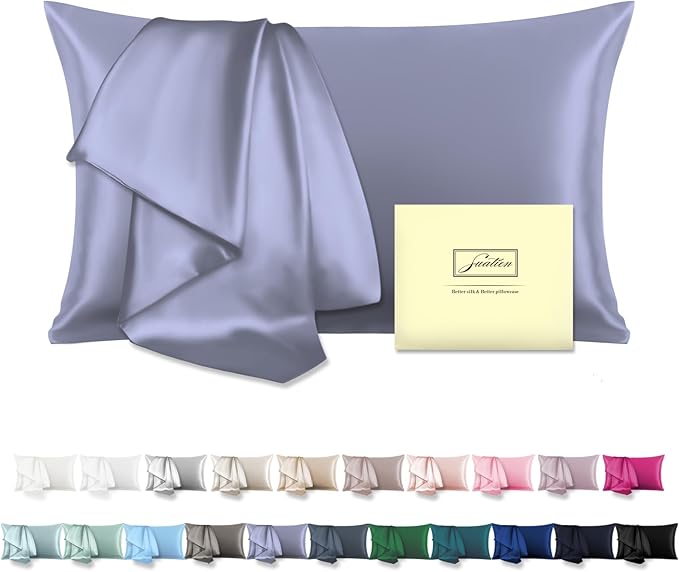 Mulberry Silk Pillowcase for Hair and Skin Pillow Case by Suatien
