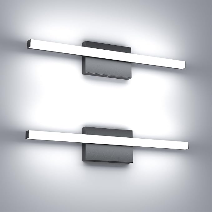 24Inch LED Bathroom Vanity Light Bar 5700K Dimmable Led Bathroom Light Over by FWASTT
