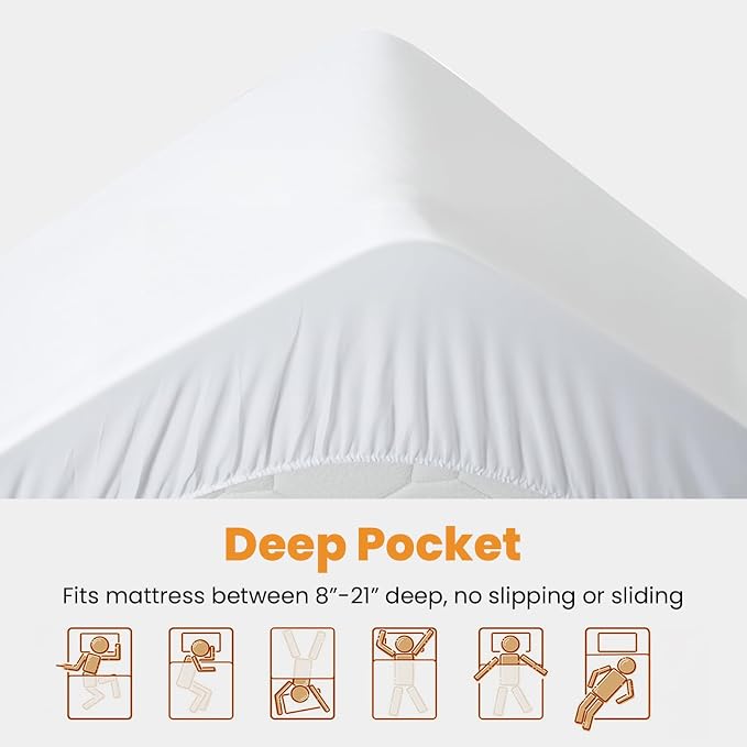 MATBEBY Olympic Super Queen Size Mattress Pad - Image 4