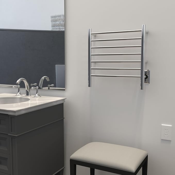 Amba RWHS-SP Radiant Small Hardwired Plug-in Combo 7 Bar Towel Warmer in - Image 3