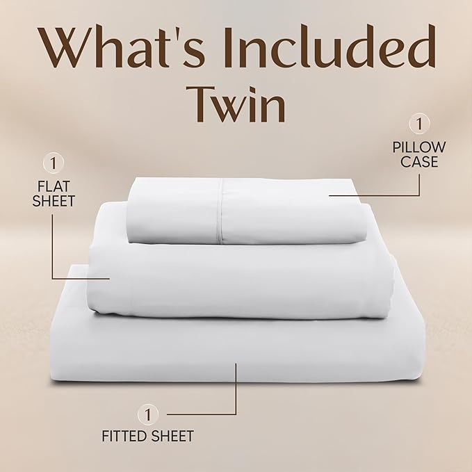 Utopia Bedding Twin Sheet Set – 3 Piece Bed Sheets - Image 3