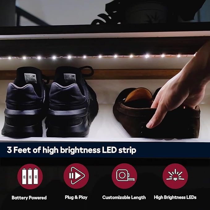 BestLuz Battery Powered LED Strip Lights, 3 Pack 40 Inch Battery Operated LED - Image 4