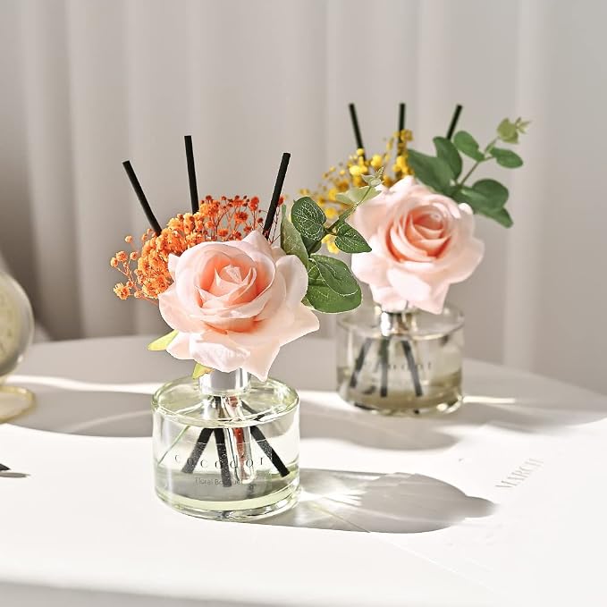 COCODOR Rose Flower Reed Diffuser/Lovely Peony/6.7oz/1 Pack/Reed Diffuser - Image 7
