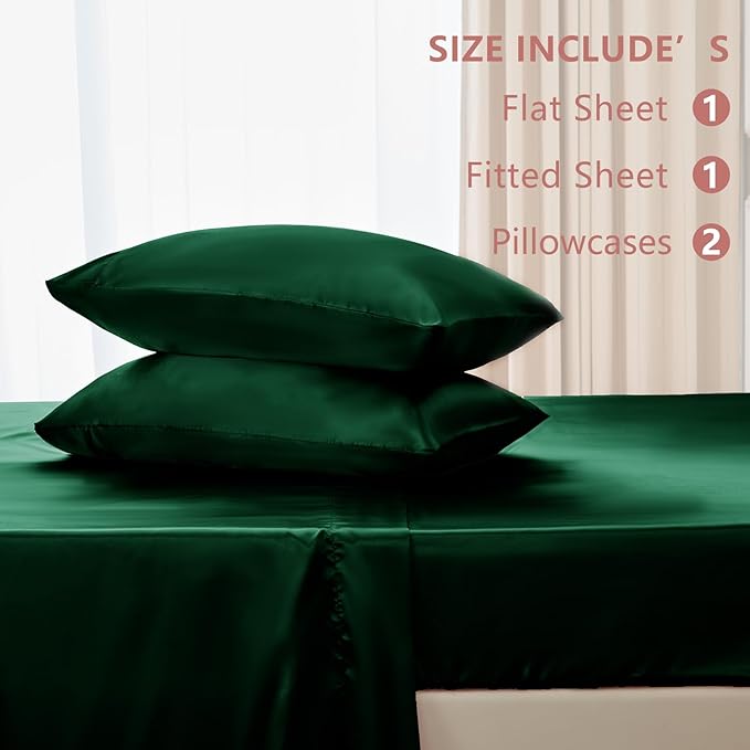 CozyLux Satin Sheets Full Size Sheets - Image 6