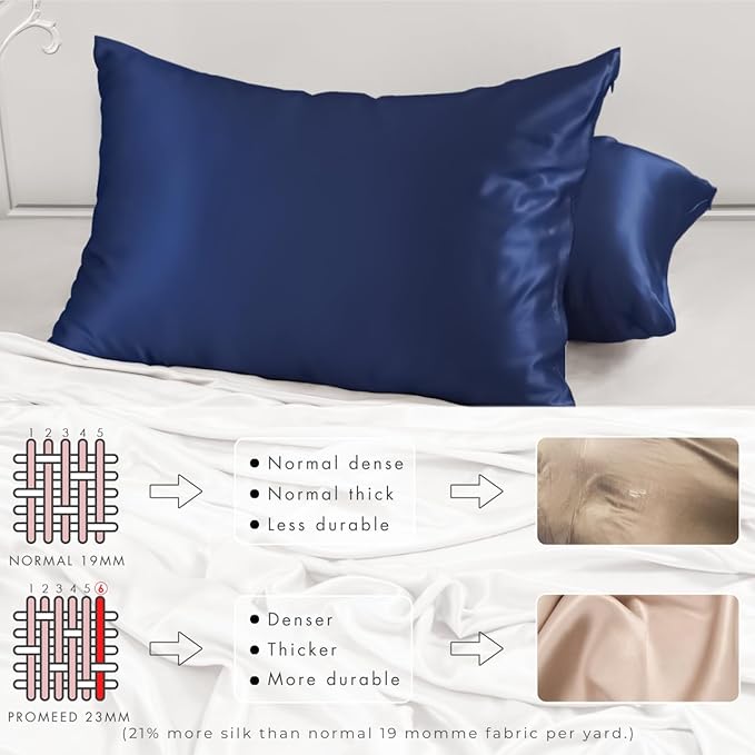 PROMEED 23 Momme Silk Pillowcase 2 Pack - Image 4