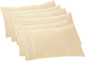 Elegant Comfort 6-PACK Solid Pillowcases 1500 Premium Hotel Quality Microfiber by ELEGANTCOMFORT