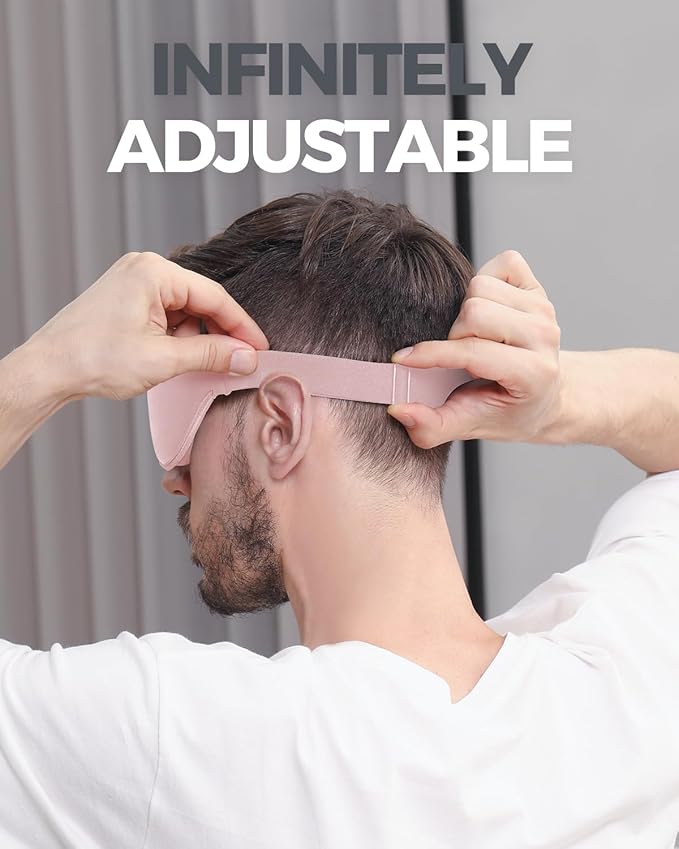 MZOO Luxury Sleep Mask for Back, Side Sleeper, Complete Light Blocking Sleeping - Image 6