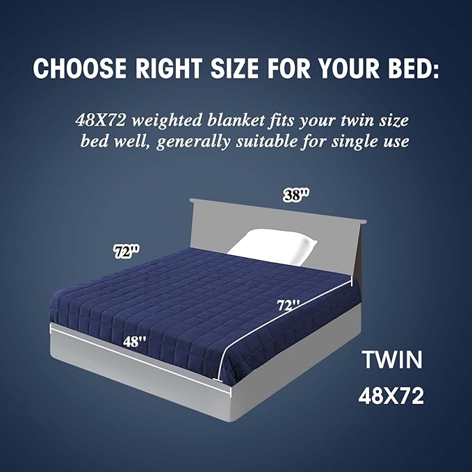 yescool Weighted Blanket for Adults Cooling Heavy Blanket for Sleeping Perfect - Image 2