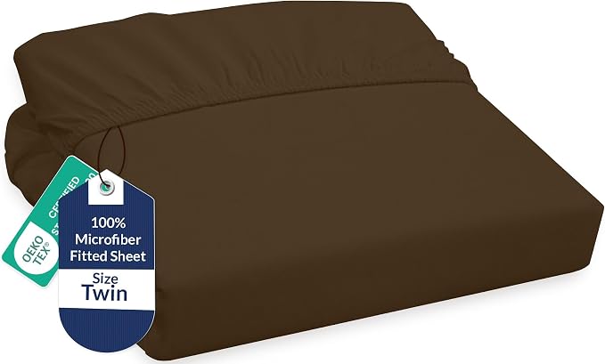 Royale Linens Fitted Sheet Twin by ROYALELINENS
