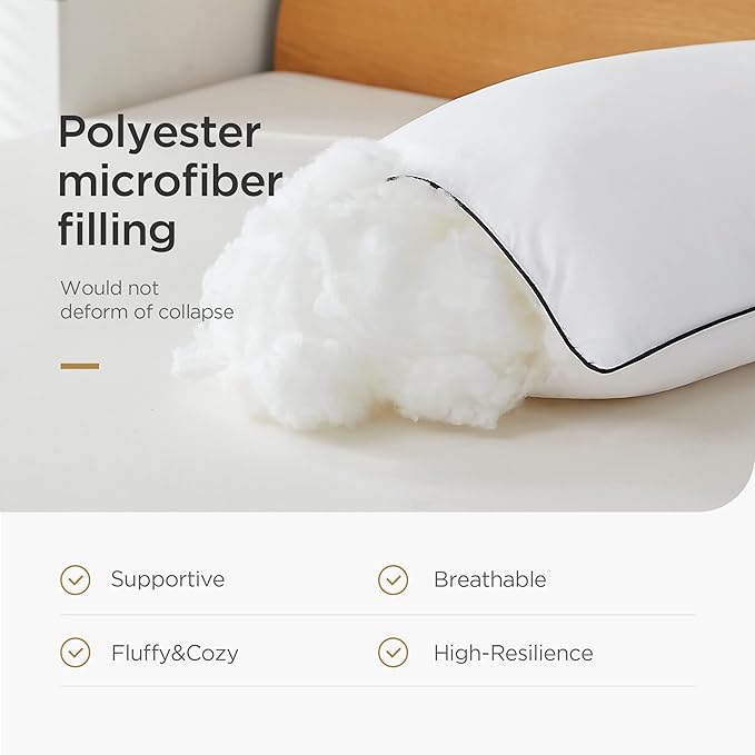 Acanva Cooling Bed Pillows for Sleeping, Luxury Hotel Quality 3D Microfiber - Image 5