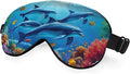 Dolphin Eye Mask Sleeping Mask Sea Fish Coral Whale Starfish Ocean World Sleep by Unknown