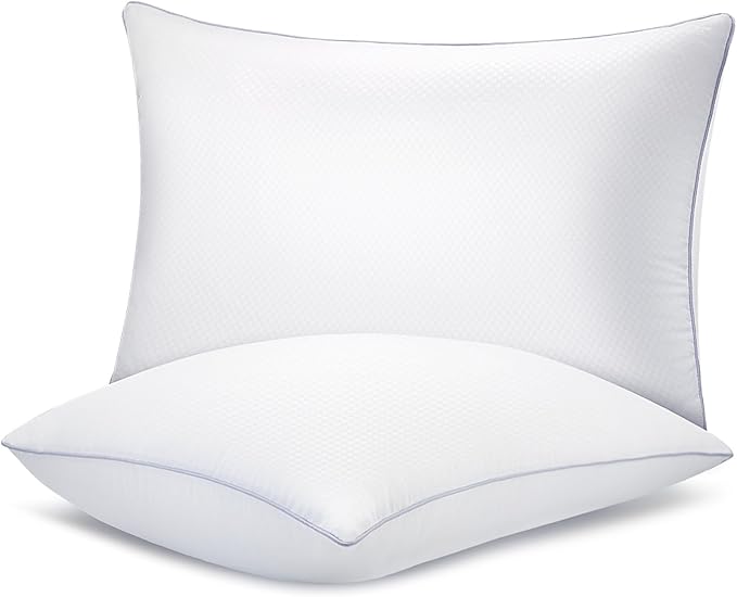 Piwaal Bed Pillows for Sleeping 2 Pack, Standard Size Pillows Set of 2 by Home