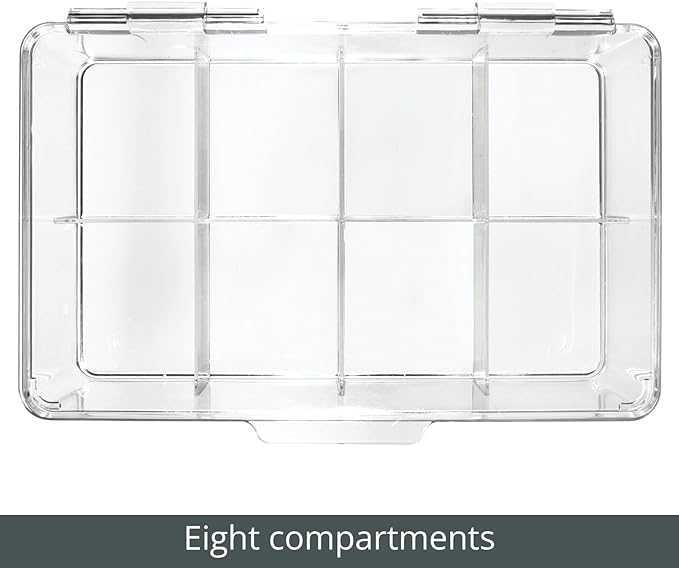 mDesign Plastic Divided First Aid Storage Box Kit - Image 6