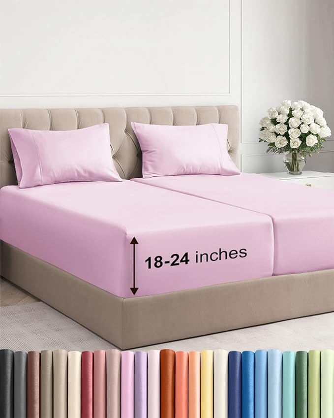 Extra Deep Split King Sheet Set by CGKUnlimited