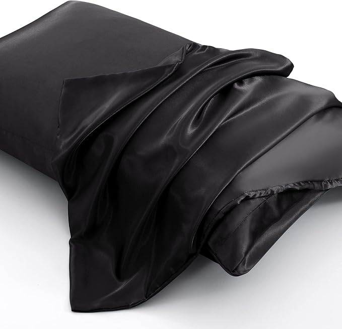 Aormenzy Black Satin Pillowcase - Image 4