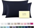 Silk Pillow Cases 2 Pack, Soft Breathable and Sliky Standard Size Pillow Cases by Suatien