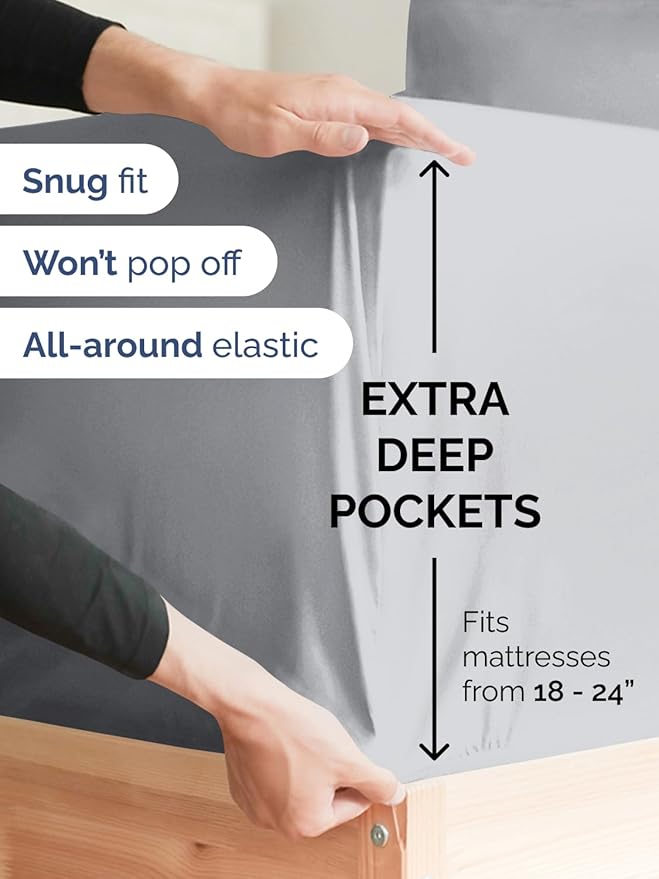Extra Deep King Fitted Sheet - Image 2