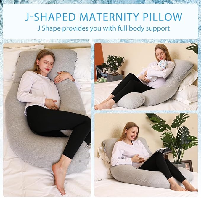 Chilling Home Pregnancy Pillow, Full Body Maternity Pillow - Image 4