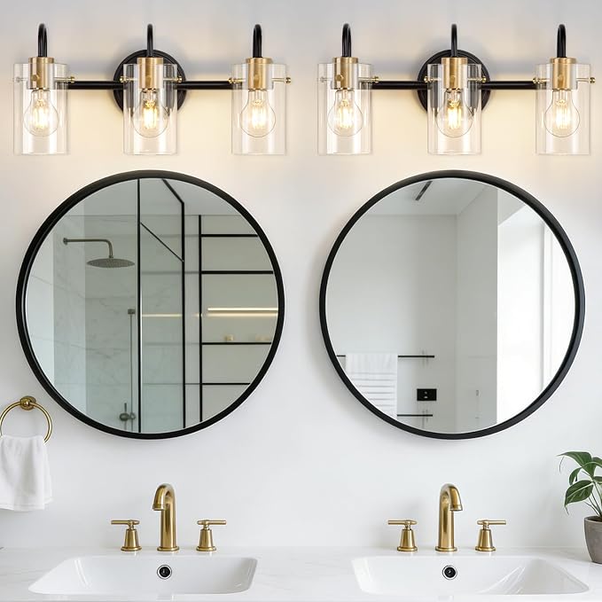 3 Light Bathroom Vanity Light, Modern Wall Sconces Wall Lamp over Mirror - Image 6