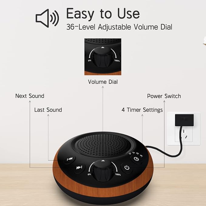 Brown Noise Sound Machine White Noise Machine Nonstop 30 Soothing Sounds Sound - Image 3